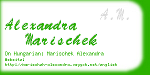 alexandra marischek business card